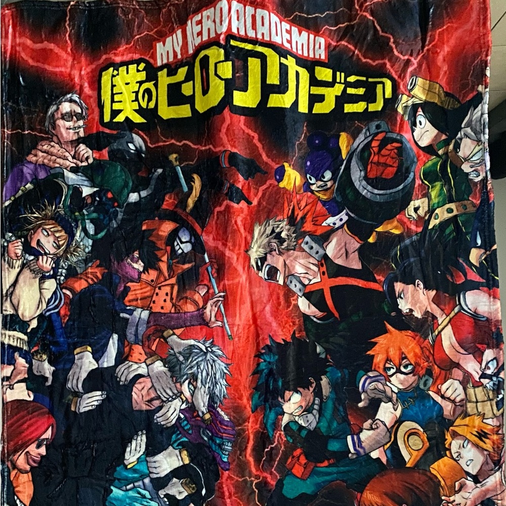 My Hero Academia throw blanket